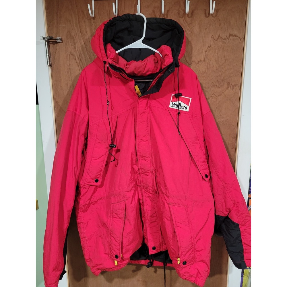 Vintage Marlboro Gear Red Multi Pocket Jacket Men's SEE DESCRIPTION!